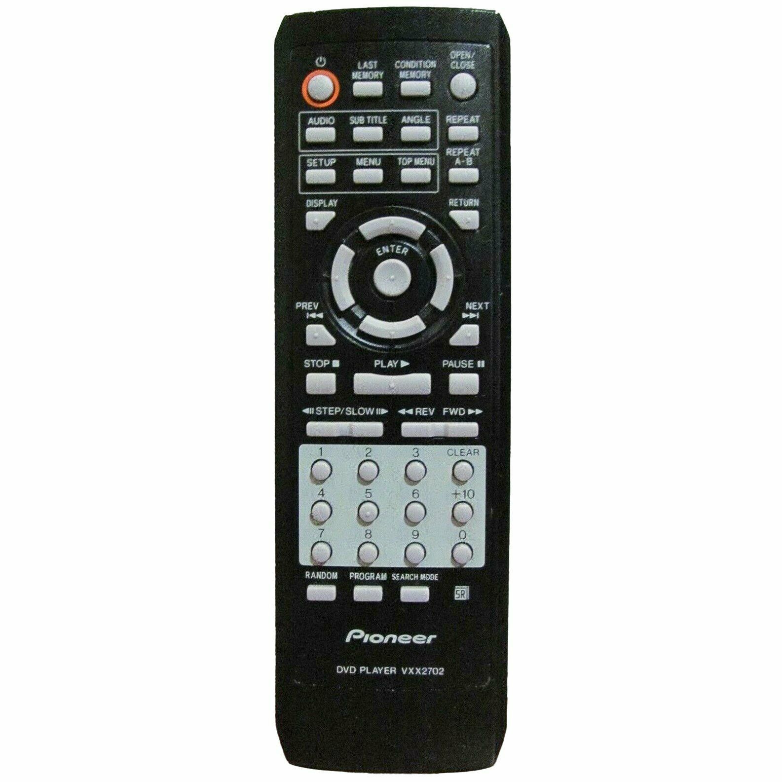 Pioneer VXX2702 Factory Original DVD Player Remote DV333, DV341, DV343, DV353 - $10.09