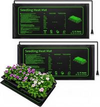 Durable 2 Pack Plant Heating Mat - 20W Waterproof Pads for Seed Germination - $44.50