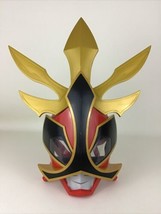 Power Rangers Red Deluxe Super Samurai Megaforce Ranger Talking Mask Helmet 2012 - £27.81 GBP