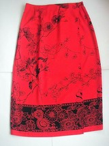 Vintage Sag Harbor 100% Polyester Faux Wrap Long Maxi Skirt Size 16 - £10.77 GBP