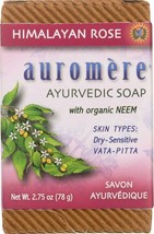 Auromere Ayurvedic Bar Soap, Himalayan Rose, 2.75 Ounce - £6.19 GBP