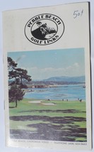 Pebble Beach Golf Links 1972 Vintage Golf Hole Guide California PGA vg+ With Pri - £15.54 GBP