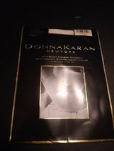 Vintage Donna Karan Mini Body Toner Pantyhose Hosiery Tall Ivory 258 Ultra Sheer - £15.56 GBP