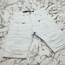 Men&#39;s Makobi White Denim Shorts NWT - £77.38 GBP