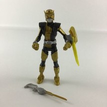 Power Rangers Beast Morphers Gold Ranger 6&quot; Action Figure w Weapons Hasb... - $16.78