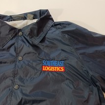 Auburn Sport SOUTHEAST LOGISTICS Men's Blue Snap Button Windbreaker Jacket Sz XL image 5