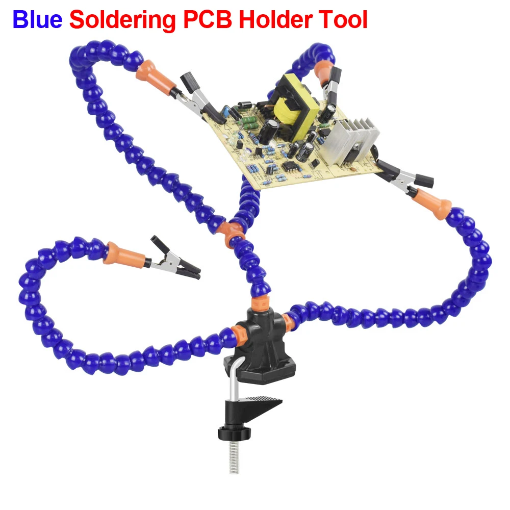 NEWACALOX Helping Hands Third Hand Soldering Tool PCB Holder Vise Tabletop-Clamp - £175.29 GBP