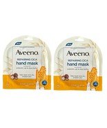 Lot of 2 Aveeno, Repairing Cica Hand Mask, 2 Single-Use Gloves - $260.53 MXN