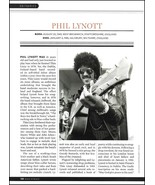 Thin Lizzy Phil Lynott death tribute article + Muddy Waters cemetery gra... - $4.46