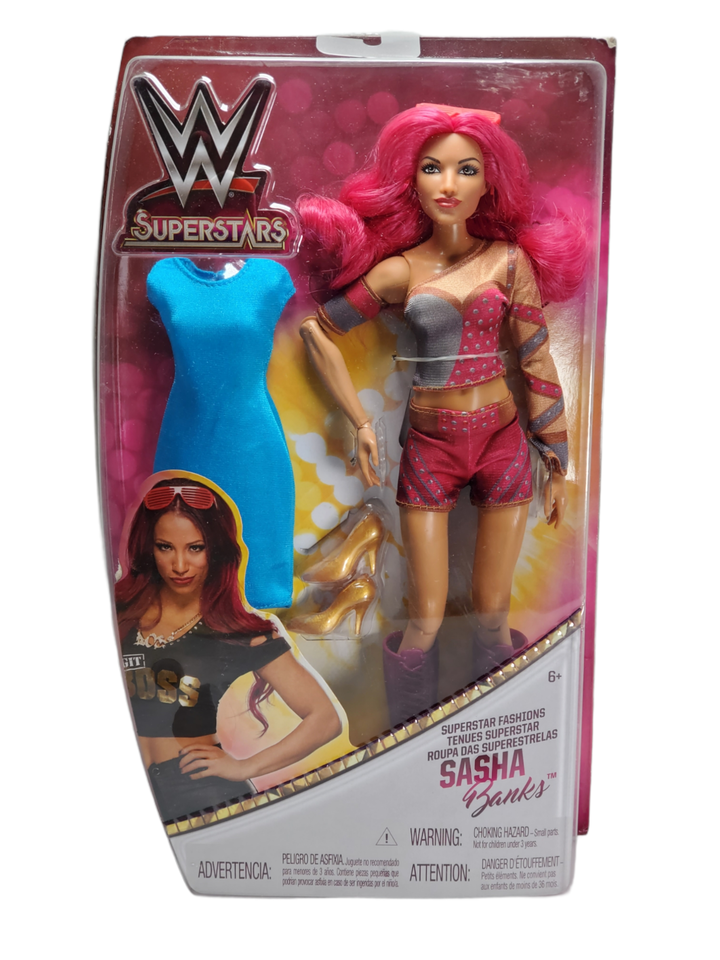 WWE Superstars Sasha Banks 12-inch Posable Fashion Doll Plus 1 Outfit - $34.62
