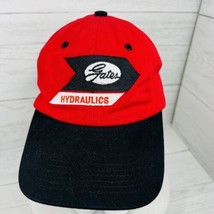 Gates Hydraulics Hose Baseball Hat Cap Adjustable Embroidered Red Black - £26.67 GBP