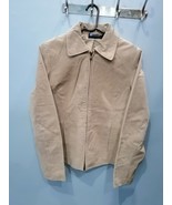  relativity Women&#39;s jacket beige size s outer shell leather  - $55.00