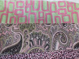 Lot of fabric remnants animal print  stripe paisley Cowboy dots - £7.47 GBP