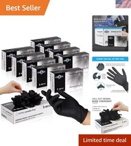 Versatile 3mil Nitrile Disposable Gloves - Black, Latex-Free, Touch Scre... - $1,597.12 MXN