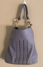 B.LUSH Vegan Leather Large 2 Compartment Purse Bag Dusty Soft Purple - $24.75