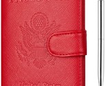 Leather passport holder wallet cover case rfid blocking travel wallet thumb155 crop