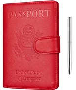 Nappa Leather Passport and Card Case Set, Travel, Globe, Wallet, Money, ... - £14.94 GBP