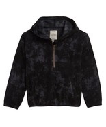 Lucky Brand Big Girls Tie Dye Hooded Popover Sweatshirt,Black,7 - £20.18 GBP