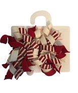 Gymboree Red &amp; White Holiday Hair Bows Curlies New - $90.85 MXN