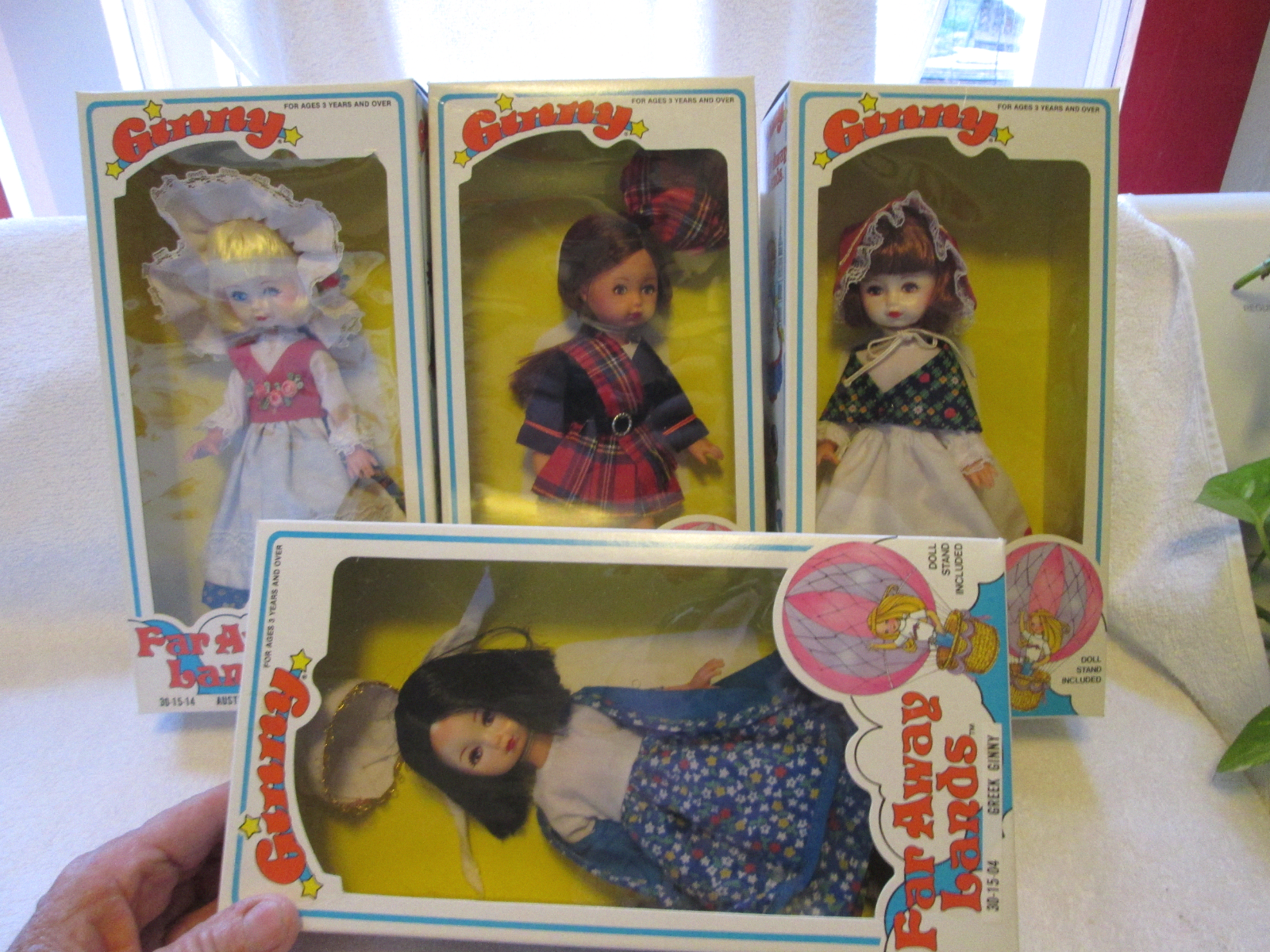 Ginny Far Away Lands-four dolls-orig boxes-Vogue Dolls-1982-Lesney-Hong Kong - $40.00