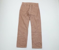 Vtg Wrangler Mens 32x32 Distressed Straight Leg Denim Jeans Pants Taupe Brown - £63.12 GBP