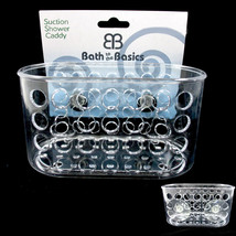 1 Shower Caddy Bath Bathroom Organizer Storage Basket Soap Holder Suction Cups - £17.57 GBP