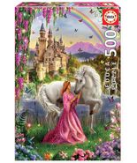 NEW Educa Jigsaw Puzzle 500 Pieces 17985 Fairy and Unicorn - $27.72 CAD