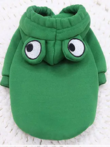 NEW Frog Dog Hoodie Pullover Sweatshirt sz XL or XXL 16-8 inch length green - $7.50