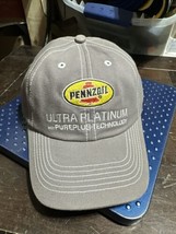 NOS Pennzoil Ultra Platinum Hat Baseball Cap Strapback Embroidered Pureplus - $12.86