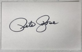 Pete Rose Signed Autographed 3x5 Index Card - £15.92 GBP