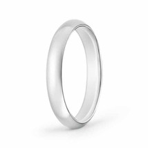 ANGARA High Dome Classic Comfort Fit Wedding Band in 14K Solid Gold - £439.18 GBP