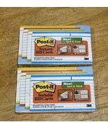 3M Post It 120 4-Color Super Sticky Sortable Loose Cards Made in USA Sealed - $552.33 MXN