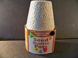 66 Peat Seed Starter Pots For Seedlings 3 1/4&#39;&#39; Tall Seed Starter Pots - £10.95 GBP
