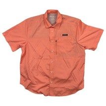 Eddie Bauer Tech Woven Shirt UPF Protection Moisture Wicking Orange XL - £11.59 GBP