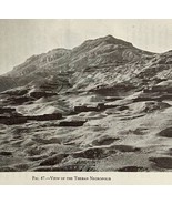 1942 Egypt View of the Theban Necropolis Historical Print Antique Epheme... - $27.41 CAD