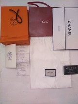 Hermes, Cartier, Cucci, Channel Empty Bags - $37.11