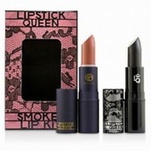 Lipstick Queen Smokey Lip Kit Black Lace Rabbit &amp; Bright Natural Sinner New - £12.51 GBP