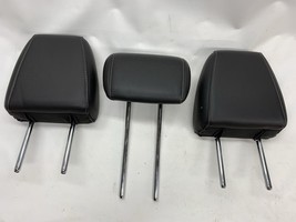 13-16 Ford Escape Rear Left &amp; Right Center Leather Headrest 3 pcs Set Bl... - $73.26