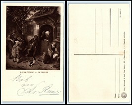 Vintage ART Postcard - &quot;The Fiddler&quot; by Adriaen van Ostade AB - £2.33 GBP