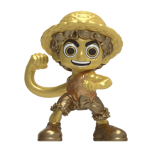 Netflix One Piece Monkey D. Luffy 2.5&#39;&#39; Exclusive Gold Finish Figure - $13.46
