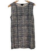 J Jill Sleeveless Top Womens Medium Blue White Stretch Rayon Lycra Spandex - $277.19 MXN