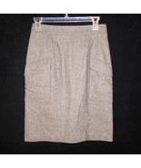 Ann Taylor Wool Brown Knee Length Lined Pencil Skirt Size - 2 - £15.73 GBP