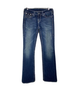 True Religion Blue Denim Boot Cut Jeans Pants Size Tag Missing Waist 28&quot; - $40.73 CAD