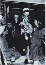 Roy Rogers Jn Dusty &amp; Newborn Dodie Giant Double Hand Signed Photo - £15.97 GBP
