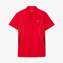 Lacoste Novak Short Sleeve Polo Men&#39;s Tennis T-Shirts Top Red NWT DH731154GF8M - £96.74 GBP