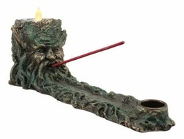 Forest Ent Nature Tree God Greenman Votive Candle Holder Incense Burner ... - £21.57 GBP