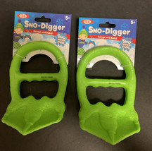 Sno-Digger Snow Sand Diggers Green Ideal Scoop And Build Sno Much Fun Set Of 2 - £6.14 GBP