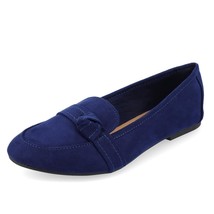 Journee Collection Womens 10 M Navy Blue Marci Slip On Flats NIB SF0 - $551.21 MXN