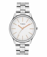 TIMEX 3 Hands Men Analog White Dial Coloured Quartz Watch, Round Dial wi... - $95.50 CAD