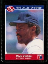 Vintage 1992 Post Cereal Collector Baseball Card #13 Of 30 Cecil Fielder Tigers - £6.65 GBP